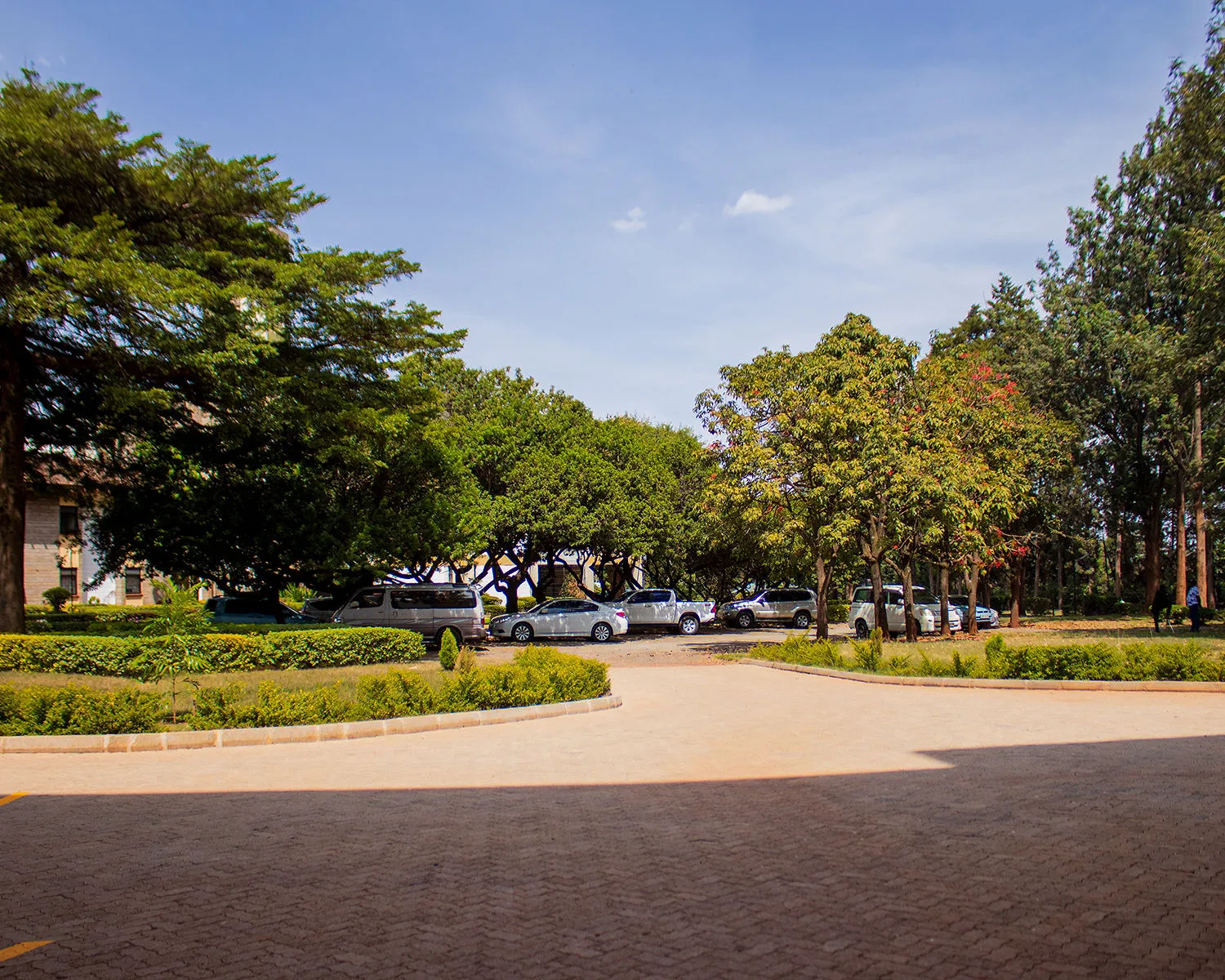 Centre driveway