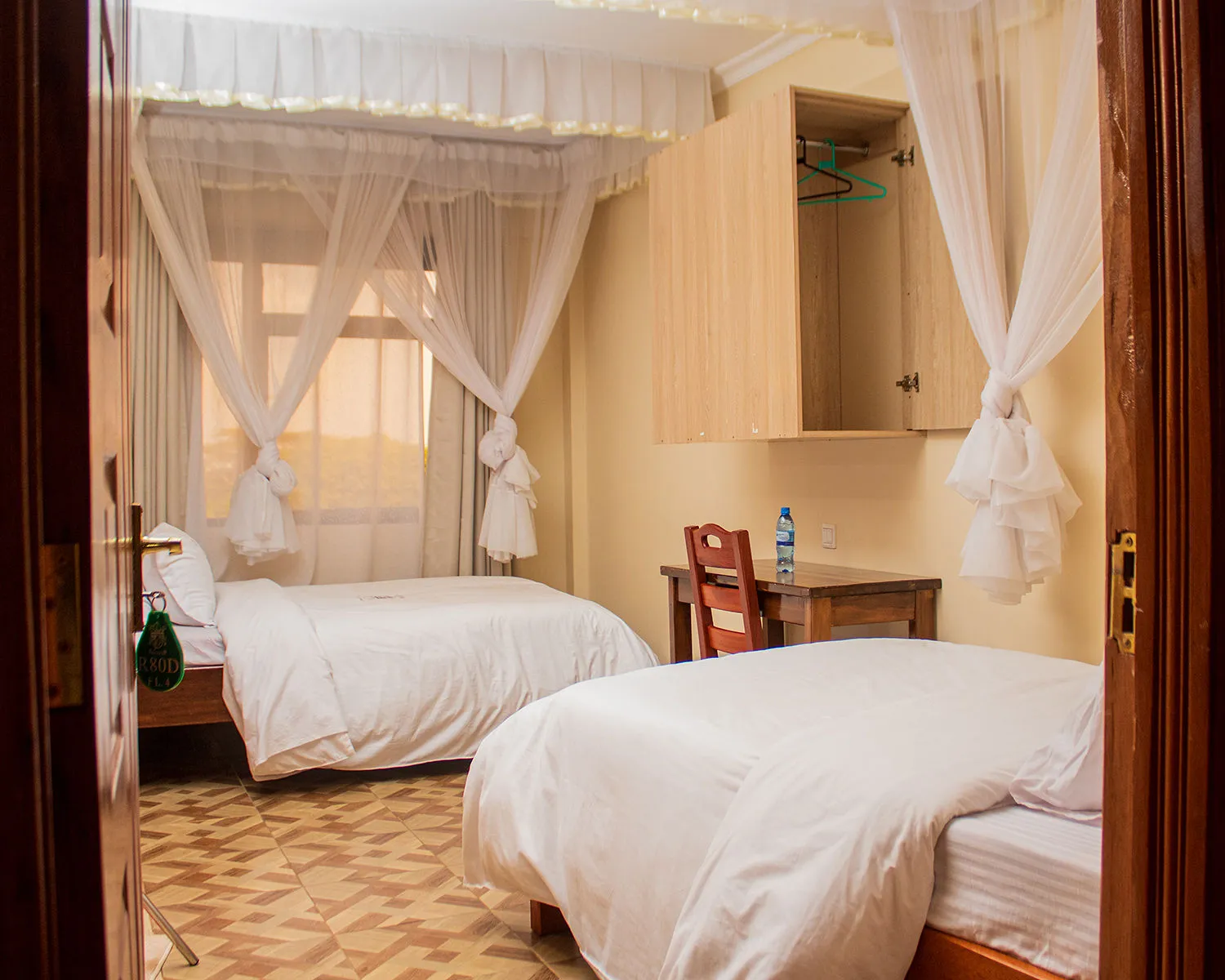 Quiet guest room